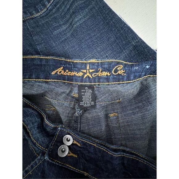 Arizona Jean Co Dark Wash Denim Bermuda Shorts - Picture 2 of 3